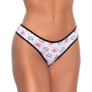 Calcinha Microfibra Estampada Modelo Tanga com Lateral Fina Rexton - Imagem 1