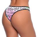 Calcinha Microfibra Estampada Modelo Tanga com Lateral Fina Rexton - Imagem 6