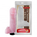 Prótese em cyberskin com vibro interno e escroto 18x5CM Sexy Fantasy - MelHot - Imagem 1