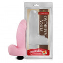 Prótese em cyberskin com vibro interno e escroto 13 x 3,5 Sexy Fantasy - MelHot - Imagem 1