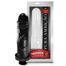 Pênis Textura de Pele Cyber Skin com Vibro Black 17x5 Sexy Fantasy - Imagem 1