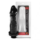 Pênis Textura de Pele Cyber Skin com Vibro Black 20x5 Sexy Fantasy - Imagem 1