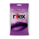 Preservativo Lubrificado com Aroma de Uva 3 Unidades Rilex - Imagem 1