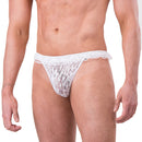 Cueca Fio Dental em Renda Branca Sexy Fantasy - Imagem 1