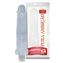 Prótese Incolor com Vibro Cyber Skin Textura de Pele Pura Ambição 17 x 5 cm Sexy Fantasy - Imagem 1