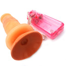 Prótese Realística com Vibro e Ventosa Pura Luxúria Salmão 14,3x4 Sexy Fantasy - Imagem 2