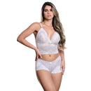 Conjunto Caleçon em Renda sem Bojo Jô Lingerie - Imagem 1