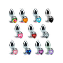Plug Anal Cônico com Cristal Formato Coração P Sexy Import - Imagem 3