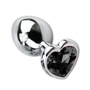 Plug Anal Cônico com Cristal Formato Coração P Sexy Import - Imagem 1