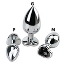 Plug Anal Cônico com Cristal Formato Coração P Sexy Import - Imagem 2