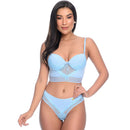 Conjunto com Bojo e Fio com Detalhes em Renda e Strappy Patitex - Imagem 1