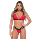 Conjunto Strappy Sem Bojo em Renda Floral Patitex - Imagem 1