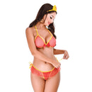 Fantasia Mini Bombeira Fogosa Hot Flowers - Imagem 1