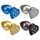Plug com Pedra de Coração Cravejada em Strass 6,5x3 cm Hard - Imagem 2