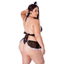Fantasia Empreguete do Desejo Plus Size Hot Flowers - Imagem 2