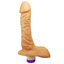 Prótese com Vibrador e Escroto Fogo da Paixão 19X4,5 cm Hot Flowers - Imagem 1