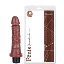 Prótese Aromatizado com Vibrador Interno 17,5X3,8 cm Macio e Flexível com Veias Salientes - Imagem 1