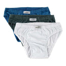 Kit 3 Cuecas Slip em Algodão Lisa infantil Nawes - Imagem 1
