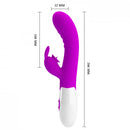 Pretty Love Cerberus Vibrador com Estimulador Clitoriano Simulador de Oral com 30 Modos de Vibração - Imagem 3