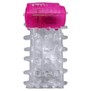 Meia Capa Peniana com Mini Cápsula Vibratória e Estimulador Clitoriano Sexy Import - Imagem 2
