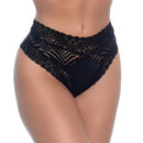 Calcinha Com Fio Duplo Cós Largo Com Detalhes Em Renda Yully Lingerie - Imagem 1